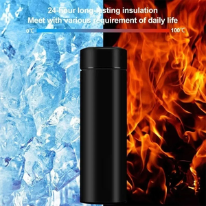 Thermos intelligent de 500 ml, bouteille d'eau en acier inoxydable, gobelet de voyage, affichage de la température, mug à café isolé sous vide, cadeau de Noël - Product Image 2