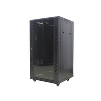 19 "noir en acier laminé à froid de capacité de chargement du Cabinet 800kgs de réseau de données du support 22U de serveur