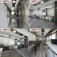 Camion-restaurant Truth Pizza avec équipement de cuisine intégré, restaurant mobile personnalisé pour événements de restauration et ventes de rue