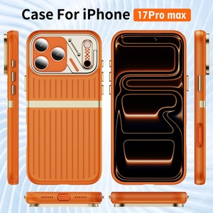 เคสโทรศัพท์มือถือลายกระเป๋าเดินทางแบบด้านใหม่ พร้อมแม่เหล็ก สำหรับ iPhone 18 15 16 17 Pro Max พร้อมกรอบโลหะป้องกันกล้อง กันกระแทก - Product Image 6