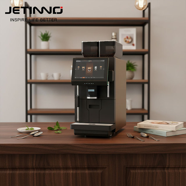 Jetinno JL60A Commercial Espresso Coffee Machine with Milk Steam Wand Full Automatic Coffee Machine for Cafe Shop