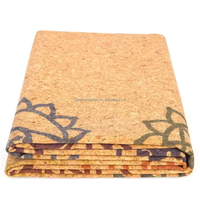 NICEGOOD Sublimation étiquette personnalisée usine de tapis de yoga en liège gravé en caoutchouc naturel