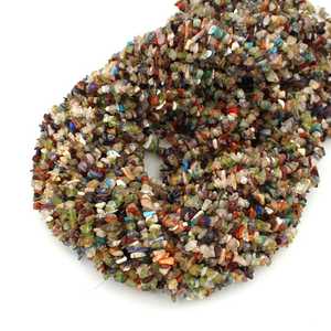 Cuentas de piedras preciosas arcoíris pulidas, cuentas de pepitas de piedras múltiples para la fabricación de joyería - Product Image 2