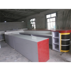 Comptoir de bar contemporain Comptoir de bar grand format Forme incurvée Bar moderne Design pour musique Restaurant Discothèque Cocktail - Product Image 6