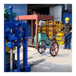 Máy làm gạch rỗng Hongfan, máy sản xuất gạch rỗng, máy làm gạch QTJ4-40B2 và máy trộn bê tông - Product Image 4