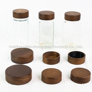 Flacon de crème pour les yeux en plastique <span class=keywords><strong>Laitu</strong></span> avec bouchon en bois de bambou 100g, pot de crème scellé - Product Image 4