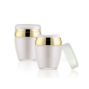 QS1025D 30ML 50ML Luxury plastic Cosmetic Skin Care Cream Acrylic Airless pump jar Personal Care Face Cream airless pump jar