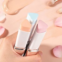 Stick Correcteur et Illuminateur Double Embout Marque Blanche avec Pinceau Doux, 4 Teintes, Waterproof, Couvrance Totale, Maquillage de Contour du Visage