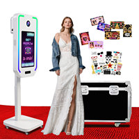 Nueva Cabina de Fotos Eléctrica con Elevación Automática y Pantalla Táctil de 21.5 Pulgadas, Carcasa para Cabina de Fotos DSLR, Caja para Cabina de Fotos de Ángulo Alto