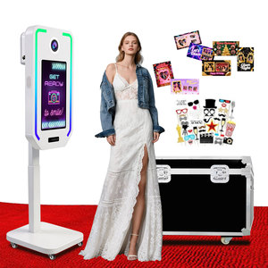 Nouvelle machine photobooth électrique avec écran tactile 21,5 pouces, coque de photobooth DSLR et boîte de photobooth à angle élevé - Product Image 1