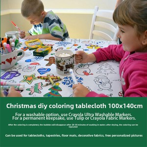 Mantel Individual Navideño de Poliéster para Niños, Lavable, Reutilizable, Antideslizante, Resistente al Desgaste, Antipolvo, Moderno y Minimalista, Venta al por Mayor - Product Image 2