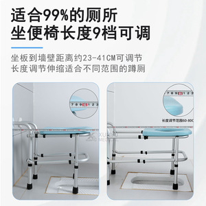 Squat Toilet To Sit Down Conversion Chair Foldable Commode For Elderly And Pregnant Women With Easy Clean Feature - Product Image 4
