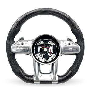 Volante de Coche Personalizado Completo para Mercedes-Benz W176 W202 C190 <span class=keywords><strong>C220D</strong></span> E300 A45 - Product Image 3