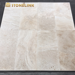 Mármol Aida, <span class=keywords><strong>Piedra</strong></span> Natural con Base Beige Intenso y Vetas Crema Sutiles, Baldosa de Mármol Resistente para Encimeras de Cocina y Áreas Exteriores - Product Image 5