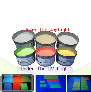 Tinta Invisible UV Incolora que se Vuelve Amarilla con Luz UV, Tinta de Serigrafía para Impresión de Documentos de Seguridad, Anti-falsificación, Tarjetas y Textiles - Product Image 3