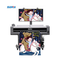 Impresora de Formato Ancho de 1000 mm, Impresora de Inyección de Tinta Eco Solvente UV, Máquina de Impresión Digital 3D para Cajas de Luz, Tela de Lino, Mapas, Pósteres de Pared