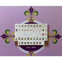 Mac Miller Laissez Les Bons Temps Rouler Juego de Fichas de Mahjong Americanas de Acrílico de 2 Capas con Purpurina Morada, 160 Piezas para Venta al por Mayor