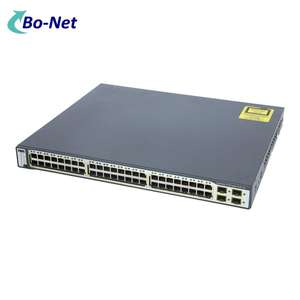 Commutateurs de réseau WS-C3750G-48TS-S utilisés d'origine 3750G 48x10/100/1000M + 4 ports SFP - Product Image 3