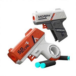 Giocattoli in Plastica Morbida, Pistola BB PUBG, Pistola Giocattolo Pieghevole con Ruota, Proiettili Morbidi, Mini Modello Goblin, Regalo per Ragazzi 7-14 Anni - Product Image 1