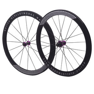 Juego de Ruedas para <span class=keywords><strong>Bicicleta</strong></span> de Carretera 700C 30/40/50mm, Freno V/Disco, Ruedas de Aleación de Carbono para <span class=keywords><strong>Bicicleta</strong></span>, Llanta Clincher de Aluminio de 30mm de Profundidad <span class=keywords><strong>Tipo</strong></span> MTB Acero - Product Image 2