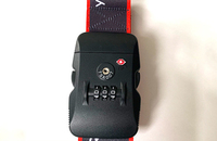 Accessoires de voyage imprimés personnalisés Ceinture à bagages Sangle de bagage réglable avec serrure TSA