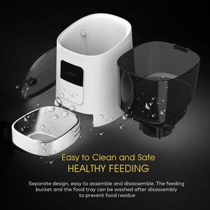 Nouvel arrivage Mangeoire automatique pour animaux de compagnie Télécommande intelligente Mangeoire pour animaux de compagnie Wifi Microchip Automatic Dog Pet Bowls Food Feeder - Product Image 6