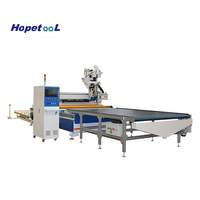 Routeur CNC pour bois à chargement/déchargement automatique Hopetool, robuste, avec broche de 9 kW, AC220V/380V, précision de 0,01 mm