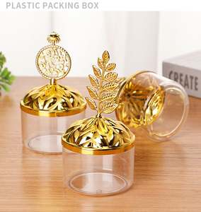 Vente en gros Conteneur à dragées en plastique Coffre au trésor Boîte <span class=keywords><strong>de</strong></span> dragées transparente en forme <span class=keywords><strong>de</strong></span> coffre au trésor - Product Image 2