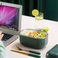 Elektrische Lunchbox Tragbarer Lebensmittelbehälter Edelstahl Elektrische Heizbox
