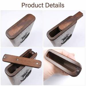 Étui à cigarettes en bois de noyer, étui à cigarettes de poche, boîte de rangement pour fumeurs de qualité supérieure, logo personnalisé accepté - Product Image 4