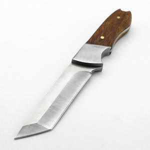 TERRACRAFT, hoja fija, cuchillo de corte de supervivencia para exteriores, SAGE CREEK, cuchillos de caza fijos, mango de madera para proyectos de bricolaje - Product Image 6