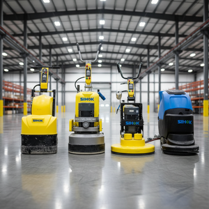 Meuleuse rotative planétaire diamantée pour <span class=keywords><strong>le</strong></span> polissage et la rénovation des surfaces en béton et en ciment, préparation à l'époxy - Product Image 4