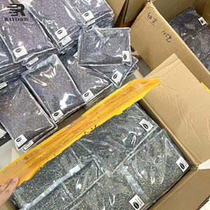 Đá pha lê thủy tinh Hàn Quốc tròn mặt phẳng, 12 cạnh, size SS4-SS34, bán sỉ, dùng để gắn nóng lên giày và quần áo - Product Image 3