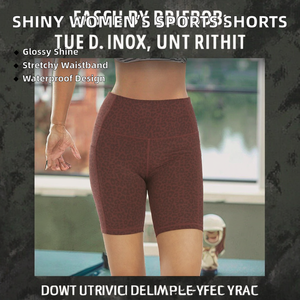 Shorts Deportivos de Yoga para Mujer, Verano 2025, Cintura Elástica, Acabado Brillante, Color Sólido, para Gimnasio, Fitness y Ciclismo - Product Image 2