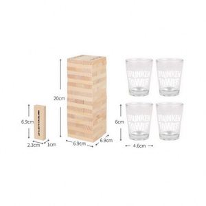 Chất Lượng Cao Bằng Gỗ Xây Dựng Câu Đố Đảng Uống Xếp Chồng Tâm Trò Chơi Dành Cho Người Lớn Trẻ Em Khối Trò Chơi - Product Image 3