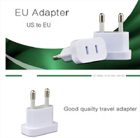 Adaptateur universel EU US vers EU Office Travel Charger Adapter Plug Outlet Converter Red Copper Adapter AC 250V
