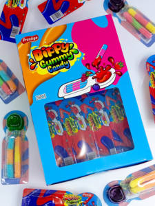 Vente en gros de 20g de bonbons gommeux fruités gelée aigre dans une boîte de <span class=keywords><strong>sauce</strong></span> Halal certifié bonbons sucrés en vrac - Product Image 4