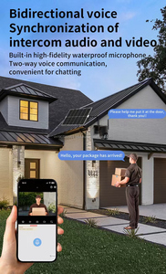 미니 V380 프로 3MP CMOS 센서 HD 야외 태양광 보안 카메라 풀 컬러 야간 투시 4G WiFi IP67 방수 클라우드 AI 카메라 - Product Image 5