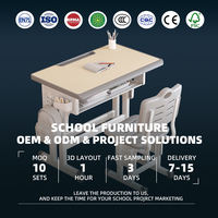 Fournisseur mondial certifié BIFMA, ensemble de sièges ergonomiques éducatifs, table relevable avec crochet pour les centres de formation universitaires