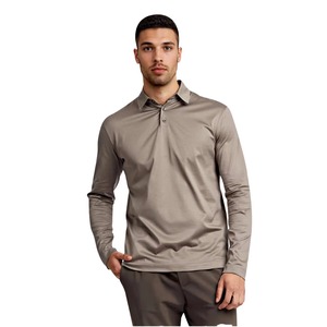 Chemise de golf athlétique à manches courtes pour homme en coton mercerisé imprimé, anti-plis, décontractée, nouvelle collection en promotion - Product Image 3