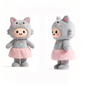 Costumes de mascotte gonflables pour adultes, vente en gros, personnages de chat en peluche, matériau EVA, taille personnalisée, style mignon - Product Image 2