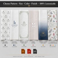 Papier d'emballage personnalisé avec logo |   Papier métallisé et carton épais de qualité supérieure pour les marques de beauté et de soins de la peau - Encre à base de soja sans danger pour les aliments