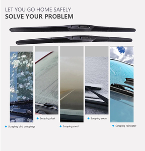 자동 예비 부품 3 단 다기능 자동차 와이퍼 블레이드 천연 고무 앞 유리 클리너 및 앞 유리 와이퍼 - Product Image 6