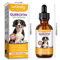 WORAFY-Goutte d'extrait de quercétine pour chien, 60ml, antioxydant, santé cellulaire, soulagement des allergies