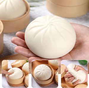 Lindo Bao Squishy de TPR para Aliviar el Estrés, Juguete Sensorial Kawaii con Forma de Bollo al Vapor para Niños y Adultos, Decoración de Escritorio, Regalo - Product Image 4