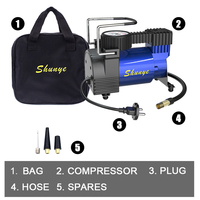 Compresseur d'air portable monocylindre AC 110/220V pour voiture, gonfleur de pneus à gonflage rapide, pompe à air pour usage d'urgence, Nouveauté 2026