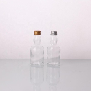 Beaucoup de styles de mini bouteilles en <span class=keywords><strong>verre</strong></span> d'alcool miniatures de 50ml avec bouchons/bouchons pour whisky vodka brandy - Product Image 6