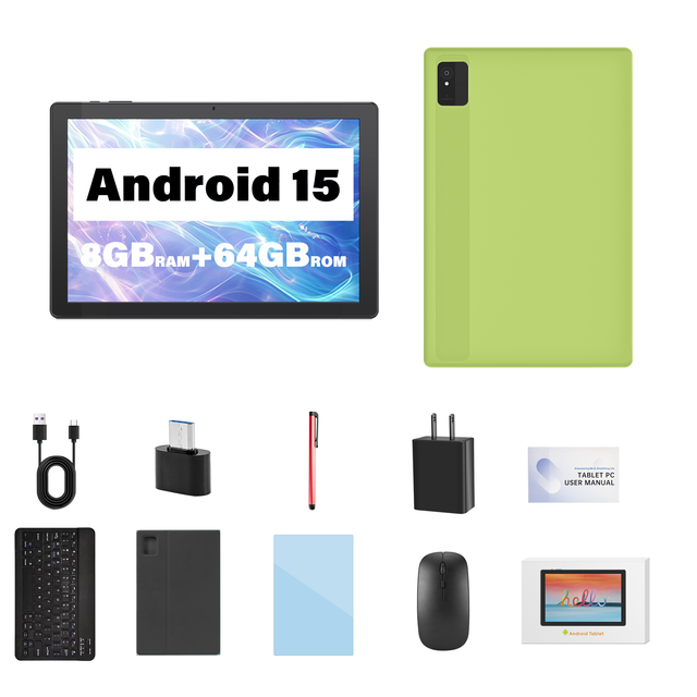 Tablet Pc 10 Inch Octa Core Tablet Pc with 1280*800 Screen Android 15.0 OS 8GB(4GB+4GB) + 64GB Wholesale Tablet