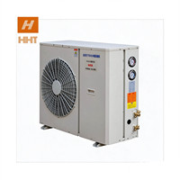 Chambre froide à compresseur 5 CV R22, refroidie par air, type ouvert, unité de condensation R404a avec charnières de porte, prix 3 CV