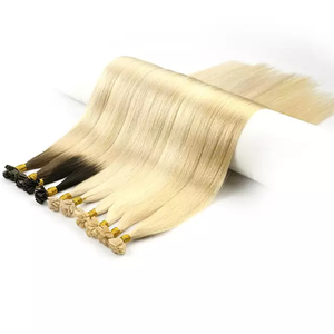Jasmine Beauty Soft & Natural High Quality 100% Virgin Remy Hair Extensions flat tip keratin hair extensions Double Drawn Ends - Product Image 2
